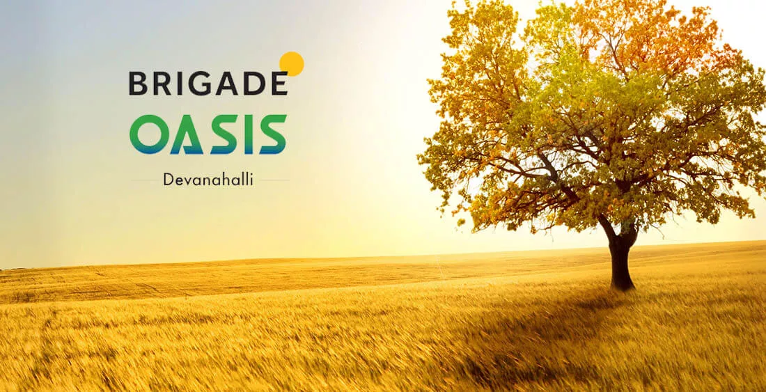 Brigade Oasis Plots Desktop Banner